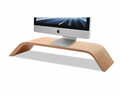 Podstawka pod monitor TV z drewna Drewno Bambusowe iMac widok z monitorem