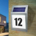 Podświetlany numer domu z zasilaniem solarnym Esotec 102031 widok z boku