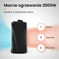 Pro Breeze Grzejnik łazienkowy ceramiczny 2000 W z termostatem, czarny – zdjęcie 3