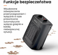 Pro Breeze Grzejnik łazienkowy ceramiczny 2000 W z termostatem, czarny – zdjęcie 4