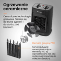 Pro Breeze Grzejnik łazienkowy ceramiczny 2000 W z termostatem, czarny – zdjęcie 6