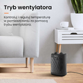 Pro Breeze Grzejnik łazienkowy ceramiczny 2000 W z termostatem, czarny – zdjęcie 7