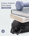 ProCase – etui na okulary na 2 pary, czarne, z zamkiem – zdjęcie 7