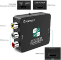 Przełącznik adapter RCA na HDMI PORTHOLIC USB 1080P AV widok drugiego opisu