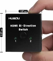 Przełącznik switch HDMI dwukierunkowy Musou HA-H04 Bi-Direction widok z wymiarami