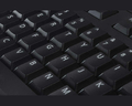 Przewodowa biznesowa klawiatura multimedialna Dell KB522P widok z bliska