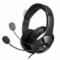 Przewodowe słuchawki gamingowe AmazonBasics dla PC, Switch, Xbox, PS4 widok zakresu ruchu mikrofonu