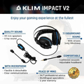 Przewodowe słuchawki gamingowe KLIM Impact USB 7.1 widok cech