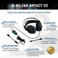 Przewodowe słuchawki gamingowe KLIM Impact USB 7.1 widok cech