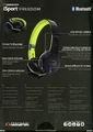 Przewodowe słuchawki Monster iSport Freedom Bluetooth widok opakowania z tyłu