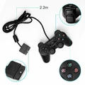 Przewodowy kontroler pad OSTENT do PS2 PS1 PS One PSX Dual Shock widok wymiaru kabla