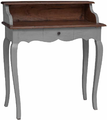 PTUGUOF antyczne biurko z litego mahoniu 80 x 40 x 92 cm – styl vintage – zdjęcie 2