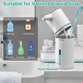 PUGTOW Dozownik mydła bezdotykowy 400 ml – automatyczny, biały – zdjęcie 5