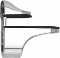 QWORK uchwyty do półek szklanych 3–20 mm – 8 szt., chrom, z wkrętami