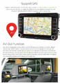 Radio nawigacja 2din GPS USB SD Android 5.1 VW widok mapy
