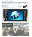 Radio nawigacja 2din GPS USB SD ekran dotykowy Audi A3 widok gps