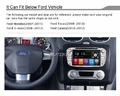 Radio samochodowe 7 cali USB SD nawigacja Ford Focus Mondeo S-max galaxy widok w samochodzie