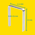 Rapid Zszywki Typ 53, 10 mm, stal galwanizowana – 5000 szt. – zdjęcie 2