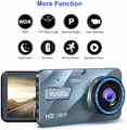 Rejestrator Dash Cam kamera samochodowa Yundoo IPS 170 1080P widok cech
