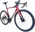 Rinos Odin 3 Carbon - rower szosowy 105 22-biegowy, czerwono-czarny – zdjęcie 3