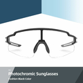 ROCKBROS Okulary rowerowe fotochromowe UV400 – czarne, polaryzacyjne – zdjęcie 2