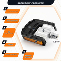 ROCKBROS Pedały składane aluminiowe 9/16 – z odblaskami, para – zdjęcie 3