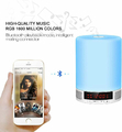 Romantyczne światło LED z głośnikiem LV600 bluetooth widok obsługi przez aplikacje