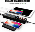 Rozgałęźnik HUB 11x USB + 4 porty Fast Charge 2.4A Atolla widok szybkiego ładowania