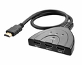 Rozgałęźnik splitter Mini HDMI-301 3w1 Full HD widok z przodu 