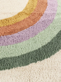RugVista Rainbow dywan dziecięcy bawełniany 100 x 160 cm – tęcza, ecru