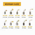 RUNCCI-YUN Zestaw 30 szczotek węglowych do elektronarzędzi, 10 rozmiarów – zdjęcie 2