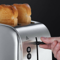 Russell Hobbs Oxford 20700 – 56 toster z 6 regulowanymi stopni opiekania ze stali nierdzewnej widok z boku