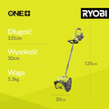 Ryobi RY18ST25A 18V – odśnieżarka akumulatorowa, bez akumulatora – zdjęcie 3