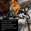 Salewa Premium Attac – zestaw uprząż i lonża via ferrata – zdjęcie 7