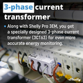 Shelly Pro 3EM-3CT63 – trójfazowy licznik energii WiFi, montaż na szynę DIN – zdjęcie 4