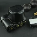 Skórzany futerał ochronny na aparat Sony A6000 A6300 czarny widok w praktyce