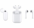 Słuchawki bezprzewodowe Apple iPhone AirPods widok  zestawu 