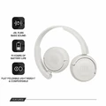 Słuchawki bezprzewodowe JBL by Harman T450BT Białe widok z opisem