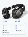 Słuchawki bezprzewodowe Mpow BH284A H10 szare widok przycisków