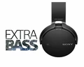 Słuchawki bezprzewodowe Sony MDR-XB650BT BT Black widok z extra bass