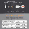 Słuchawki dokanałowe JBL T290 Harman mikrofon etui widok opisu