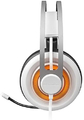 Słuchawki nauszne gamingowe Steelseries Siberia Elite białe widok z lewej strony