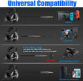 Słuchawki nauszne Onikuma K6 Blue PS4 Xbox One Nintendo PC 7.1 widok podłączeń do urządzeń