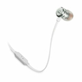 Słuchawki przewodowe dokanałowe JBL by Harman T290 z mikrofonem Białe widok z bliska