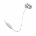 Słuchawki przewodowe dokanałowe JBL by Harman T290 z mikrofonem Białe widok z bliska