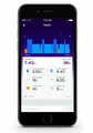 Smartband Jawbone up move monitor aktywności fizycznej biały widok monitorowania