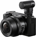 Sony ECM-G1 – kompaktowy mikrofon kierunkowy do vlogowania z osłoną, czarny