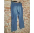 Spodnie jeansy szerokie 100% bawełna unisex widok od tyłu