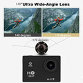 Sportowa wodoodporna kamera 2'' FHD 1080P WiFi H264 16MP widok porównania obrazu