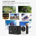 Sportowa wodoodporna kamera 2'' FHD 1080P WiFi H264 16MP widok rozdzielczości